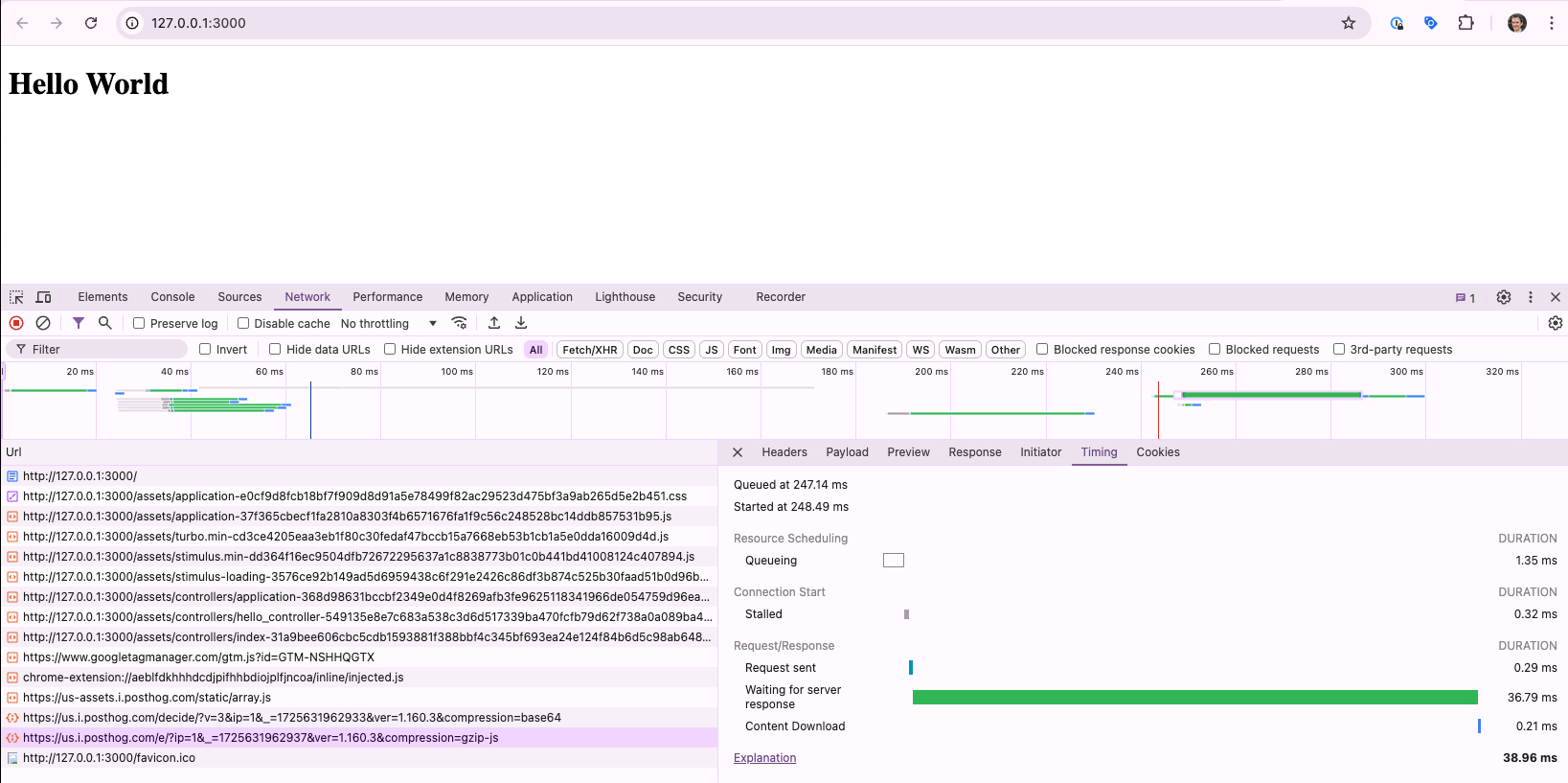 page speed of using GTM