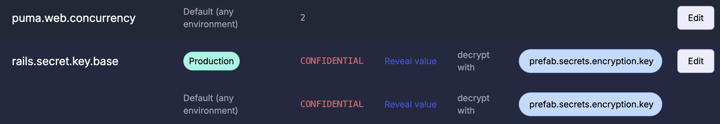 Secrets and config should live next to each other